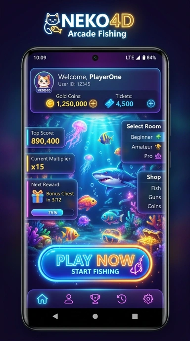 Screenshot aplikasi Neko4d menampilkan antarmuka pengguna yang intuitif.